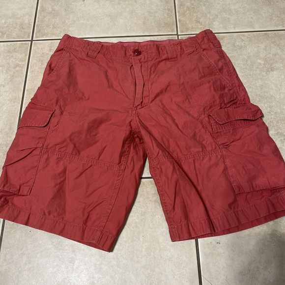 Other - Polo Ralph Lauren Shorts Mens 33 Red Cargo Military Outdoor Utility Heavy Canvas